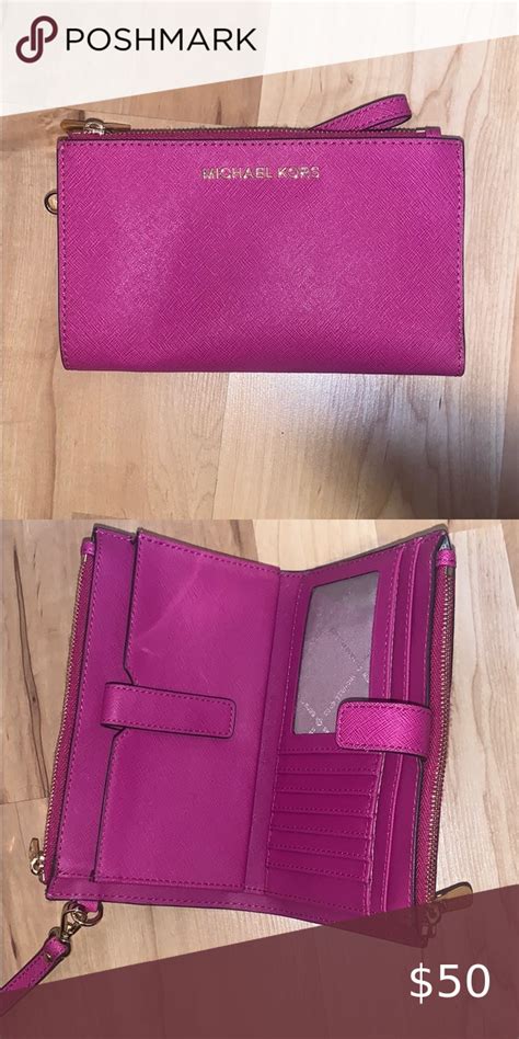 michael kors periwinkle wallet|michael kors hot pink wallet.